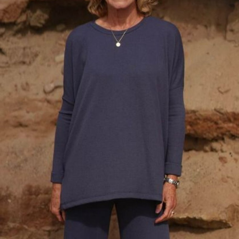 CJLA Evelyn Pullover Blue NWOT